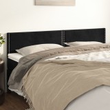 Tablie Pat Gossi Catifea Neagra 80x5x88cm (2 Buc) Inaltime Reglabila, Design Elegant