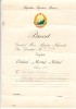 QW13 14 - 1960 - brevet - Ordinul Meritul militar - clasa a III - a - RPR