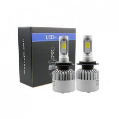 Set 2 LED-uri auto, H7, 72W , 8000Lm, 6500k, alb rece, S2