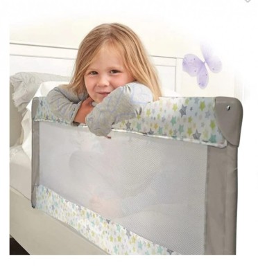 Bariera de protectie pentru pat, pliabila, 120x43.5 cm foto