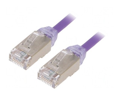 Patch Cord F/UTP Cat6a 5m Violet foto