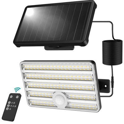 Lampa solara de perete Ustellar LED UT88269, 2500lm, Telecomanda, 3 moduri, senzor de miscare foto