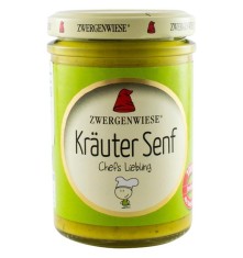 Mustar bio cu verdeturi de Provence, 160ml Zwergenwiese foto