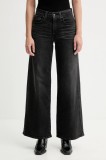 Levi&#039;s jeansi 728 HR WIDE LEG culoarea negru, 0039B