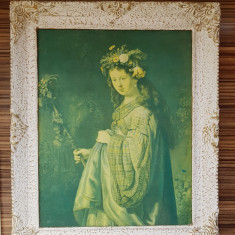 Tablou reproducere pânză Rembrandt - Saskia as Flora