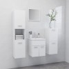 VidaXL Set mobilier de baie, alb, lemn prelucrat 3071351