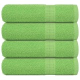 VidaXL Prosoape de duș 4 buc Verde măr 70x140 cm 360 g/m&sup2; 100% bumbac