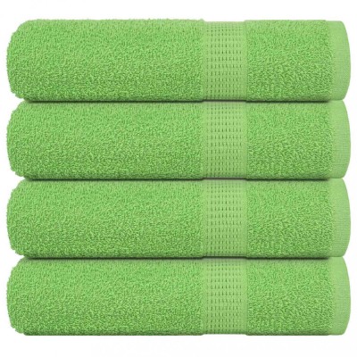 vidaXL Prosoape de duș 4 buc Verde măr 70x140 cm 360 g/m&amp;sup2; 100% bumbac 137026 foto