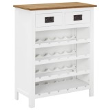 Cumpara ieftin Dulap de sticle de vin, 72 x 32 x 90 cm, lemn masiv de stejar