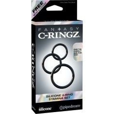 Inele erectie din Silicon 3-Ring Stamina Set
