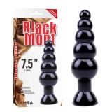 Dildo Anal Large Tower, Negru, Silicon [ 18,5 cm x 5 cm ] (DB)