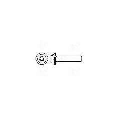 Surub M5, otel inoxidabil A2, 20mm, cap buton, BOSSARD, 3780766