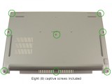 Carcasa inferioara bottom case Laptop, Dell, Latitude 5421, 0JG7NR, JG7NR, P194K, AP30L000101, AP30L000102