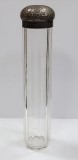 Suport din cristral si montura din metal argintat pentru periuta de dinti, Anglia, Secol XX