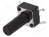 Microintrerupator, 6x6mm, OFF-(ON), SPST-NO, SCHURTER - 1301.9320