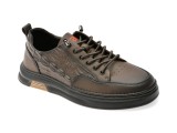 Pantofi sport BITE THE BULLET gri, T37110, din piele naturala
