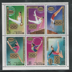 COREEA DE NORD 1981 JOCURILE OLIMPICE LOS ANGELES GIMNASTICA