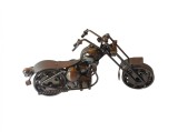 Cumpara ieftin Motocicleta Decorativa Metal Negru 20cm, Statueta Vintage Cadou, Obiect Decor Casa