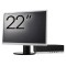 Pachet Calculator Second Hand HP ProDesk 800 G3 SFF, Intel Core i5-7500 3.40 - 3.80GHz, 16GB DDR4, 500GB SSD + 1TB HDD, DVD-ROM + Monitor 22&amp;quot; New