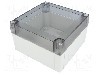 Carcasa policarbonat, 130mmx130mmx75mm, IP66, IP67, FIBOX - PC 125/75 HT