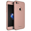 Husa IPAKY F - Full Protection- Iphone 7 (Rose Gold) cu Folie Protectie Ecran