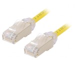 Patch Cord F/UTP Cat6A Galben 1m LSZH 28AWG