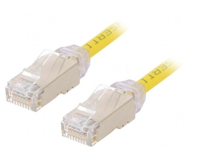 Patch Cord F/UTP Cat6A Galben 1m LSZH 28AWG foto