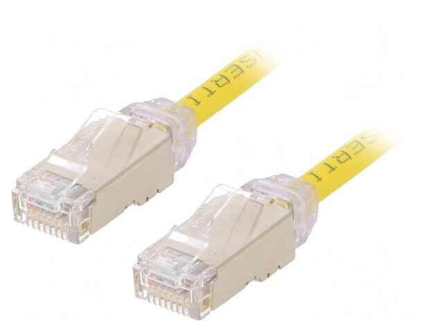 Patch Cord F/UTP Cat6A Galben 1m LSZH 28AWG