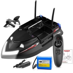 Barca Plantat, Nadit si Momit iUni V802, 18000mAh, 4 cuve, 3kg, 500m, 15km/h, Negru