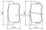 Set placute frana,frana disc HONDA CR-V II (RD) (2001 - 2006) BOSCH 0 986 494 233