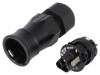 Conector Circular 3 Pini 20A Argintat WIELAND RST Negru Montare pe Cablu 250V