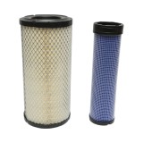 Filtru aer interior/exterior 362x165x90 mm pentru Case IH JX70/JX80/JX90/JX95, Claas Elios 210, John Deere 616400, JCB 3CX/4CX, Kubota M95S/M105S -