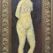 Nud (pe verso femeie cu poşetă) - pictură &icirc;n ulei semnată C. Babu (Balu?)