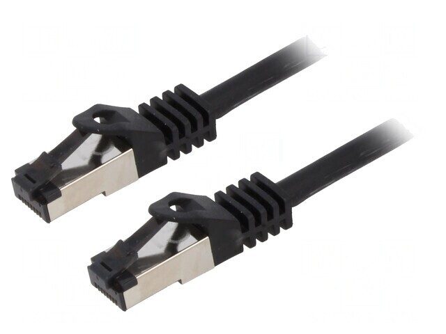 Cablu Patch Cord S/FTP Cat 8.1 Cupru LSZH Negru 20m