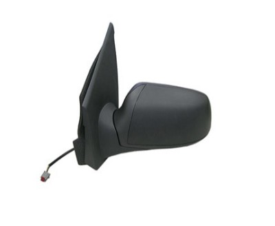 Oglinda exterioara Ford Fiesta (Jhs) 10.2005-09.2008 partea stanga 5pini rectangulari, crom convex carcasa neagra prevopsita reglare electrica cu inc foto