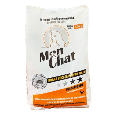 Mon Chat, Hrana uscata, pisici, pui, 1.5kg foto
