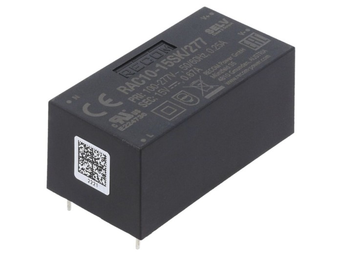 Convertor AC/DC 10W 15V pentru PCB