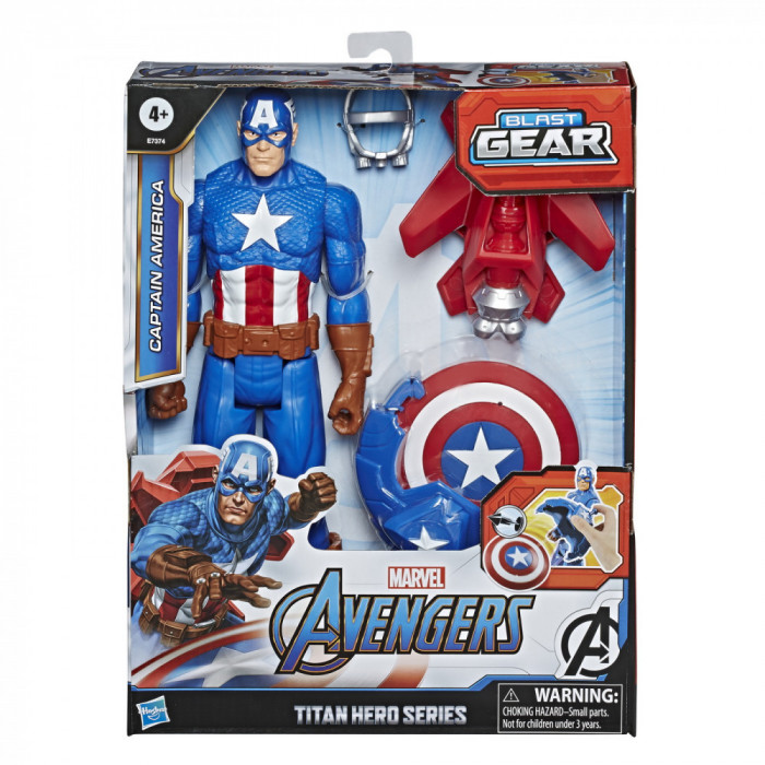 FIGURINA AVANGERS TITAN HERO BLAST GEAR: CAPTAIN AMERICA 30 CM SuperHeroes ToysZone