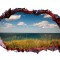 Sticker decorativ, gaura in perete 3D, Ocean, 85 cm, 163STK-1