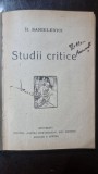 Studii Critice - H. Sanielevici