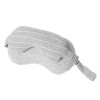Masca de dormit, Flippy, 2 in 1, cu Tetiera, din Particule de Spuma si Bumbac, Gri Deschis