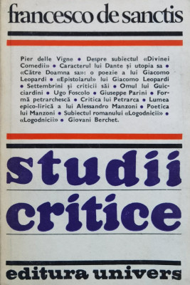 Studii Critice - Francesco De Sanctis ,558593 foto