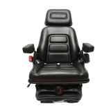 Scaun reglabil universal pentru tractor cu suspensie mecanica, cotiere si centura