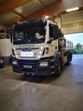 Sigla Capota Cromata MAN Iluminata LED Alb TGX, Emblema Auto Camion