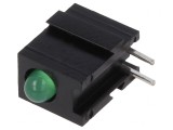 Diode LED Verde 2.8mm 20mA 40&deg; 10-20mcd