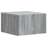 vidaXL Dulap de noapte suspendat Sonoma gri 33 x 34,5 x 20 cm 898437