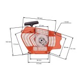 Demaror drujba Husqvarna 565, 572XP