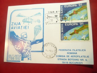 Ilustrata speciala Ziua Aviatiei ,stampila speciala foto