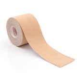 Cumpara ieftin Banda kinesiologica bej 5 cm x 5 m, impermeabila, elastica, bumbac si elastan, suport muscular si articular pentru sport si recuperare