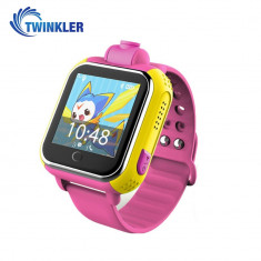 Ceas Smartwatch Pentru Copii Twinkler TKY-Q200 cu Functie Telefon, Localizare GPS, Camera, 3G, Pedometru, SOS - Roz foto